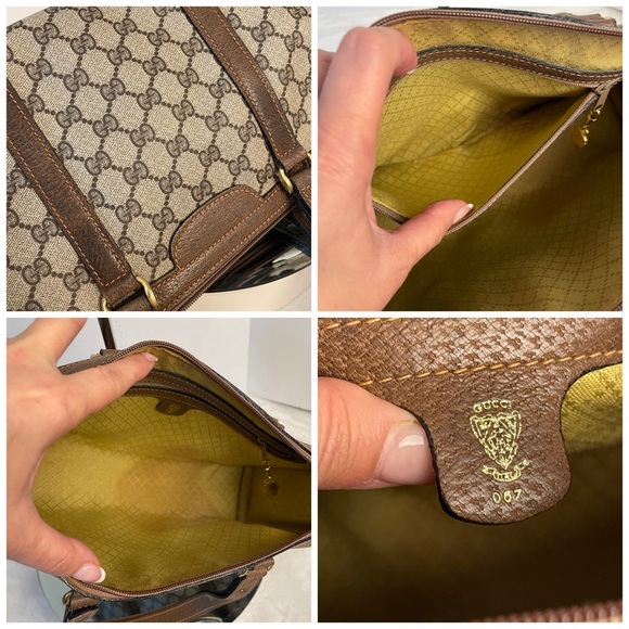 AUTHENTIC‼️ GUCCI GG SUPREME CANVAS BOSTON BAG - Picture 12 of 16